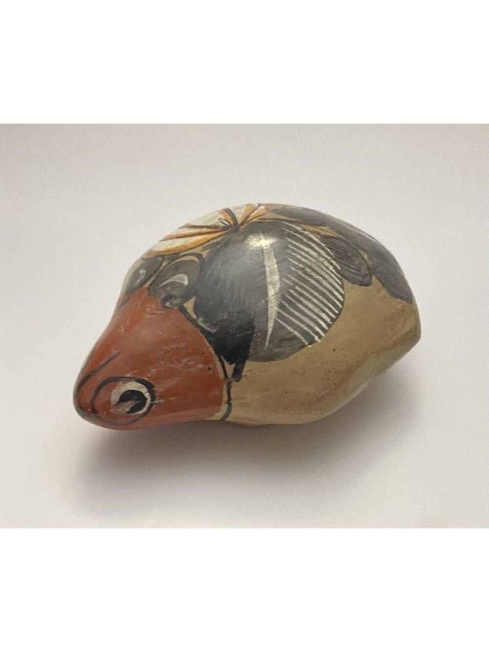 Tonala Mexican Folk Art Pottery Ceramic Frog Figurine 3.5”